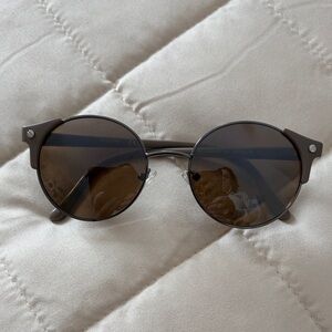 Reaction Kenneth Cole Tan Round Sunglasses